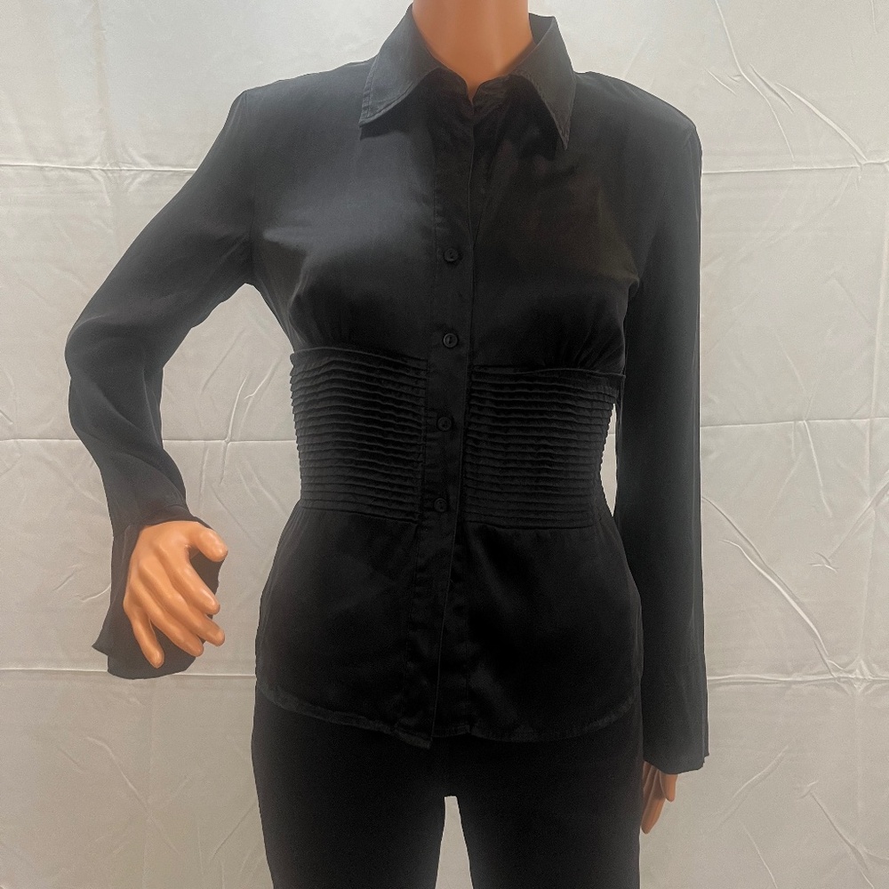 Black silk Allison Taylor blouse